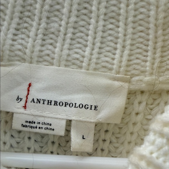 Anthropologie Cream and Black Heart Sweater - Picture 2 of 4